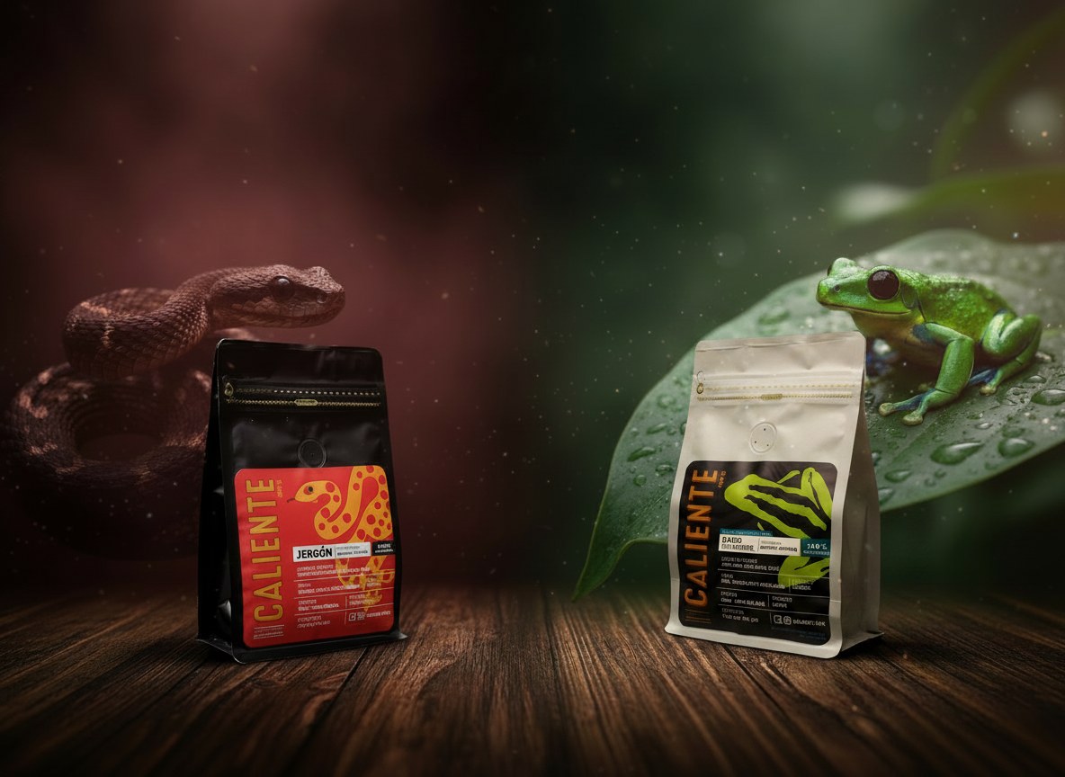 Pack Experiencia · 1/2 kg — 1 Jergón 250g + 1 Dardo 250g. Dos perfiles opuestos en una entrega — la forma más inteligente de descubrir tu favorito.